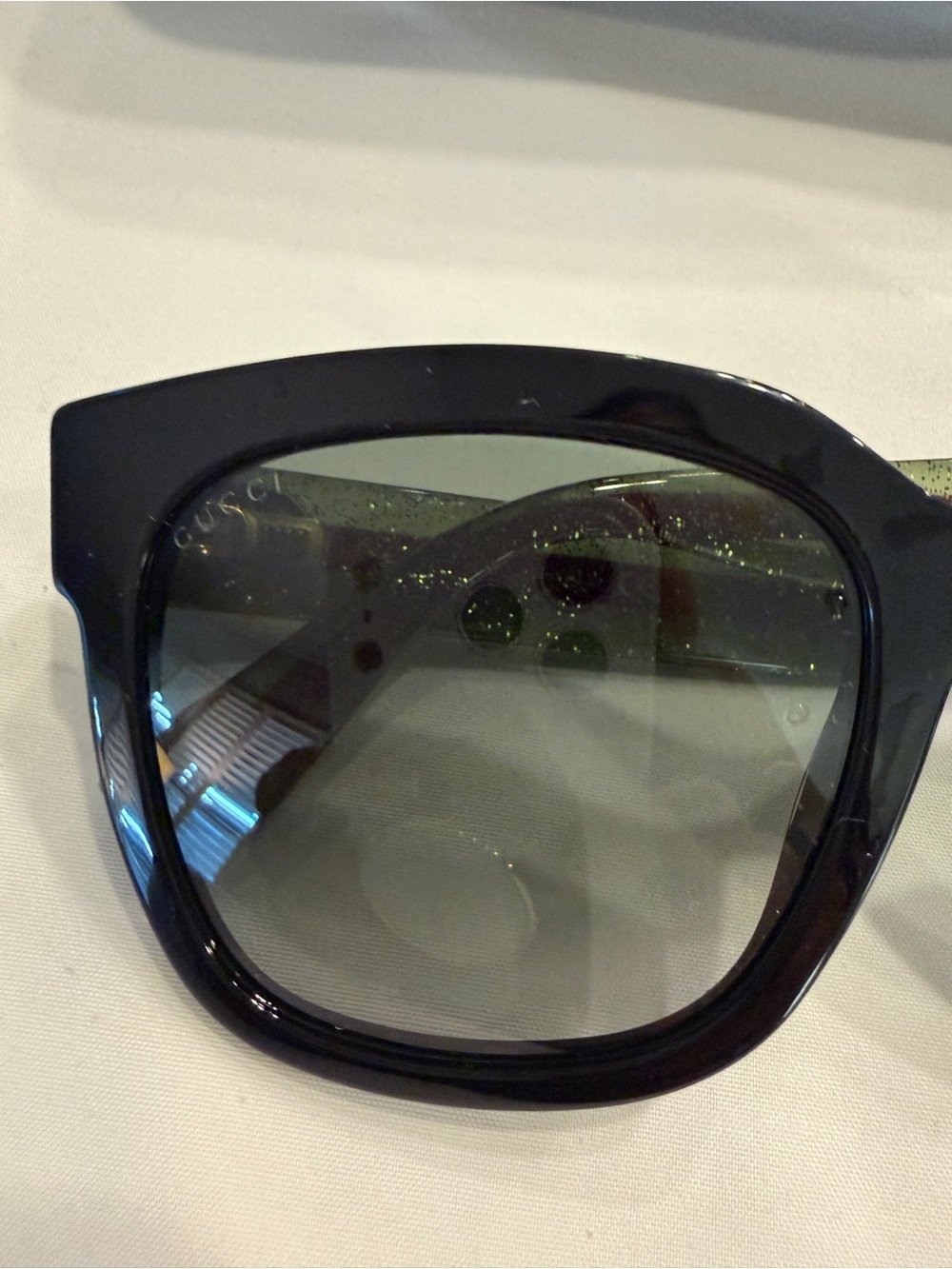 Gucci Black Oversized Square Women's Sunglasses - Picture 8 of 8